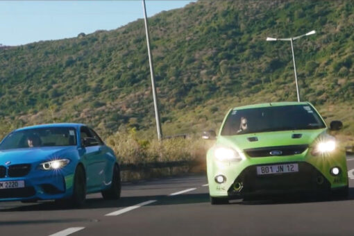 Picturesque Mauritius: BMW M2 vs FORD RS